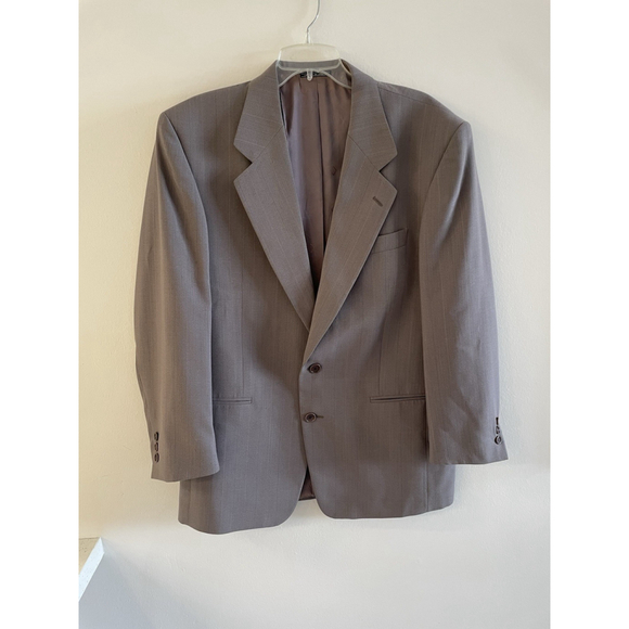 Giorgio Varalli Brown Wool Suit Jacket Blazer Size 50R